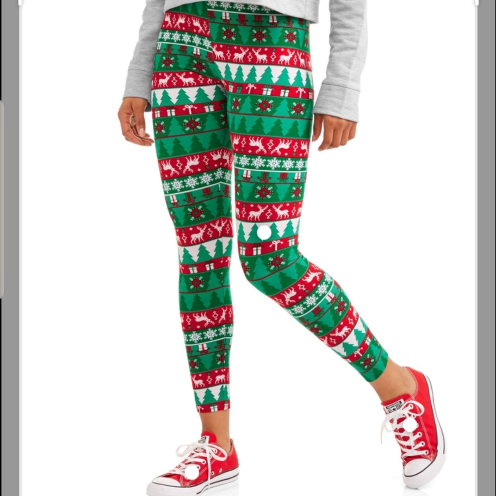 🏠  Leggings No Boundaries Christmas Size Lg.